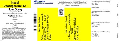 Nasal Decongestant 12-Hour Spray - 760110 30ml Label