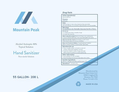 208 L Label (Mountain Peak 208l)