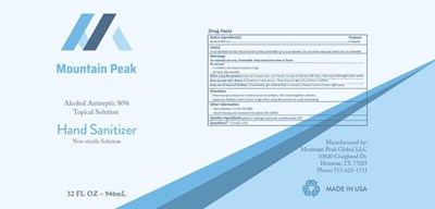946 mL Label (Mountain Peak 946ml)