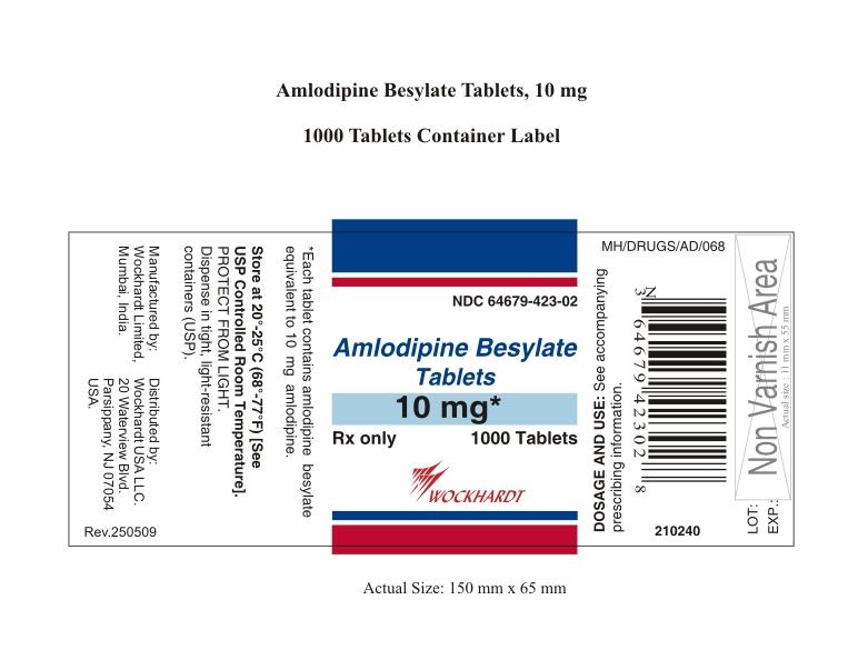 Amlodipine Besylate - Images NDC 55648-423