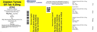 Zolpidem Tartrate ER Tab 625mg  CIV - zolpidem 03