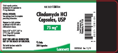 clindamycin-hydrochloride-capsules-usp-2.jpg 75 mg 200 count - clindamycin hydrochloride capsules usp 2