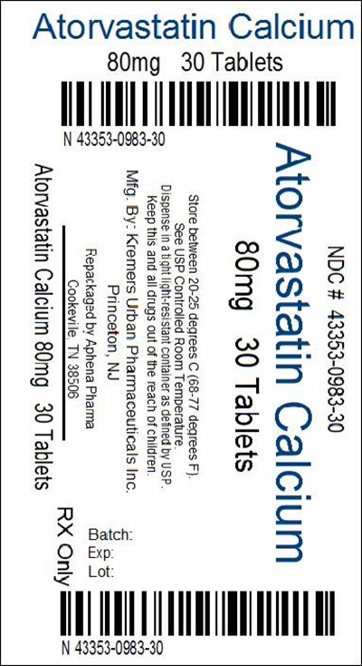 Bottle Label 80mg - 43353 0983 30