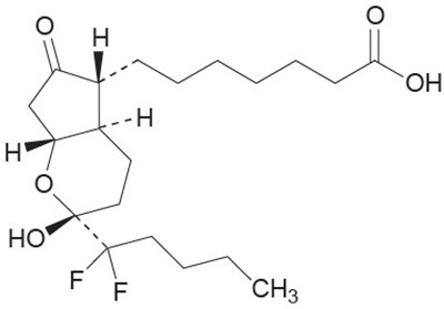 lubiprostone-01.jpg Chemical Structure - lubiprostone 01