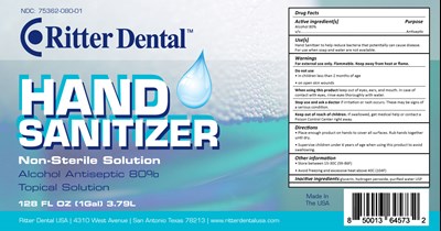 RITTER-SANITIZER-GALLON_9.5x5.jpg 3.79 L label - RITTER SANITIZER GALLON 9.5x5