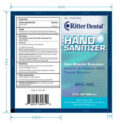 Ritter-SANITIZER-3oz-Pouch.jpg 89 mL Label - Ritter SANITIZER 3oz Pouch
