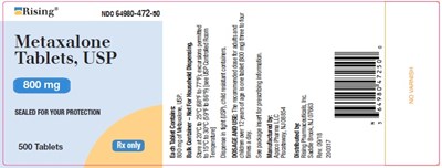 Container Label-500's Count (Metaxalone Label 500s Count)