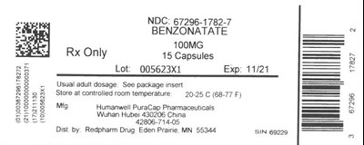 Redpharm Label (67296 1782)