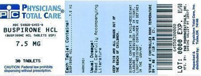 Buspirone HCl Tablets 7.5 mg (6455)