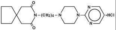 Buspirone Hydrochloride Structural Formula (9da1d370 4050 45ce 8cb4 3d517c72474b 01)