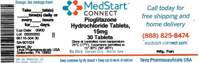 Pioglitazone HCl 15mg Tablets #30 (A3ae5cba F495 4593 B8fc 5ada34790745 03)