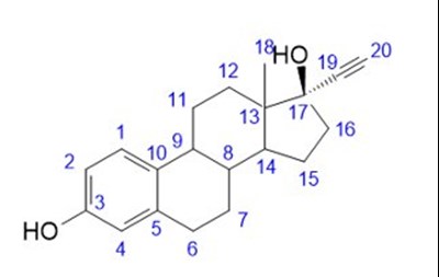 Ethinyl Estradiol Structural Formula (Image 04)
