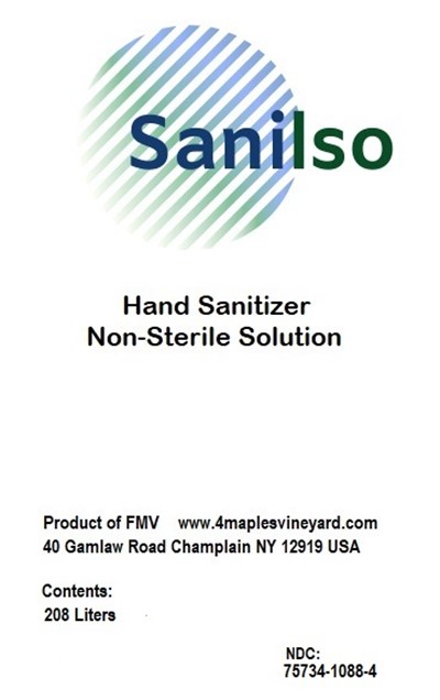 Sanilso Label 208000 mL (Sanilso Label 208l)