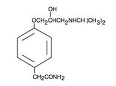 Chemical Structure - atenolol 01