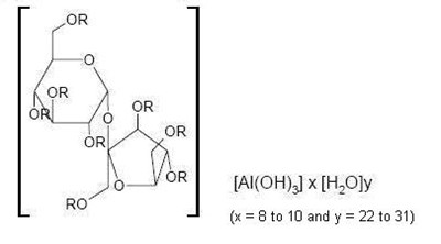 Structural formula for sucralfate - image 1
