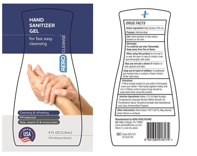 V2.acg120 Aerocleanse Sanitizer Gel 4oz Ol