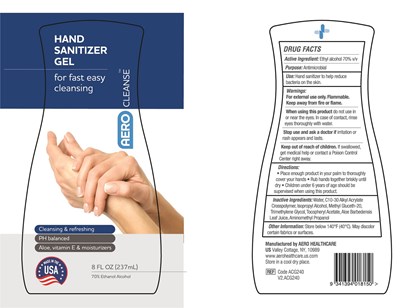 V2.acg240 Aerocleanse Sanitizer Gel 8oz Ol