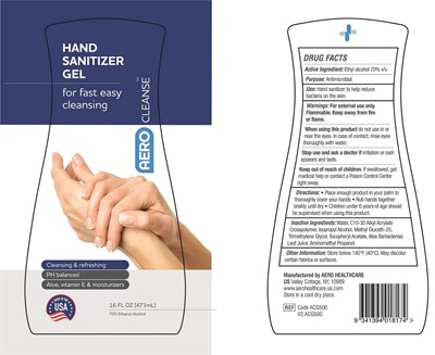 V2.acg500 Aerocleanse Sanitizer Gel 16oz Ol