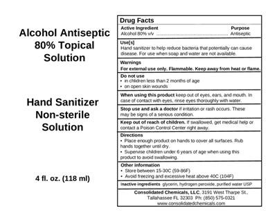 118 mL Label (Hand Sanitizer Ethanol 4 Oz Fda)