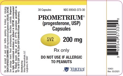 200 mg Capsule Bottle Label - prometrium 04