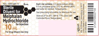 mel09-0000-03.jpg PACKAGE LABEL – PRINCIPAL DISPLAY PANEL – Diluent Label - mel09 0000 03