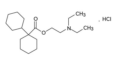 Dicyclomine hydrochloride structural image - dicyclomine tabs 8561 1