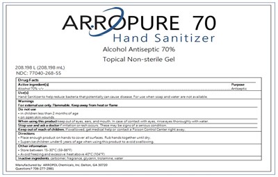 208198 ml label - 77040 268 55