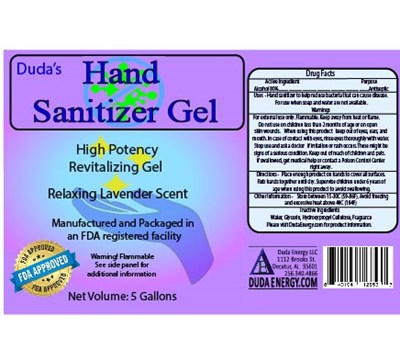 5 Gallon (Label Sanitizer05g)