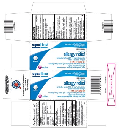Lora.jpg This is the 90 count bottle carton label for Supervalu loratadine tablets USP, 10 mg. - Lora