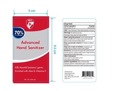 236 mL Label - Heys Hand Sanitizer heys pkg US v5