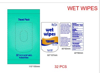 Wet Wipes Label (Wetwipes)