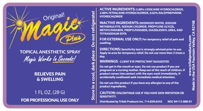 magic_spray-01.jpg PRINCIPAL DISPLAY PANEL - 28 G Bottle Label - magic spray 01