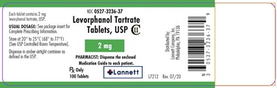 levorphanol-tartrate-tablets-usp-2.jpg 2 mg bottle label - levorphanol tartrate tablets usp 2