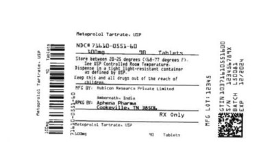 71610-0551-60.jpg Bottle Label 100 mg - 71610 0551 60