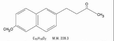 Structural formula of Nabumetone - 5276f530 14bc 492d 974b 913fd06bf52e 01