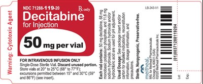 Principal Display Panel – Decitabine For Injection 50 mg Vial Label (Dec08 0004 02)