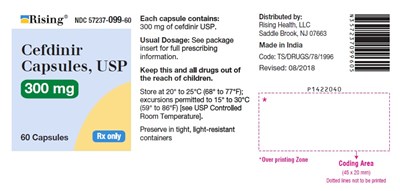 cefdinir-fig1.jpg PACKAGE LABEL-PRINCIPAL DISPLAY PANEL -300 mg (60 Capsule Bottle) - cefdinir fig1