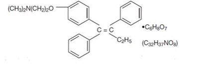 The Structural Formula For Tamoxifen Citrate Tablets, Usp, A Nonsteroidal Antiestrogen, Are For Oral Administration. Chemically, Tamoxifen Is The Trans-isomer Of A Triphenylethylene Derivative. The Ch (Image 1)