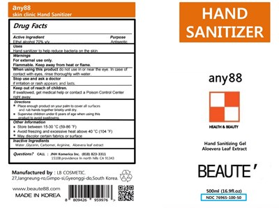 500 mL Ndc: 76965-100-50 (Beaute 500ml Label)