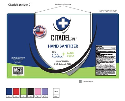 3.785l Label (Citadelsanitizer 9)