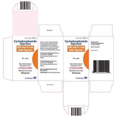 Cyclophosphamide Injection, 500 mg/2.5 mL Carton Label (Cyclophosphamide 03)