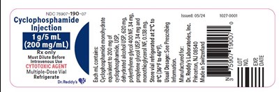 Cyclophosphamide Injection,1 G/ 5 mL Vial Label (Cyclophosphamide 04)