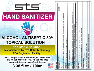 100ml label - Final STS Hand Sanitizer Label