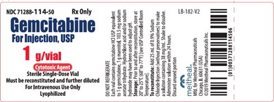 Principal Display Panel – Gemcitabine For Injection, Usp 1 G Vial Label (Gem0d 0002 08)