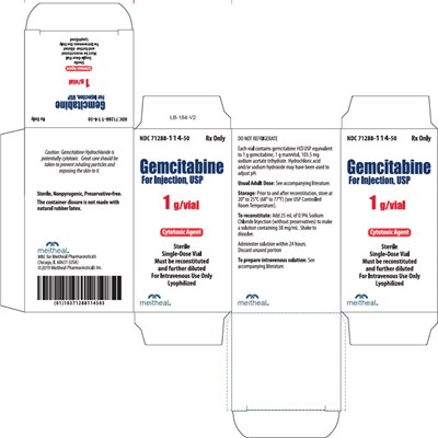 Principal Display Panel – Gemcitabine For Injection, Usp 1 G Carton (Gem0d 0002 09)