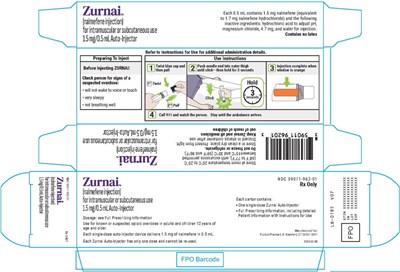 PRINCIPAL DISPLAY PANEL - 1.5 mg/0.5 mL Auto-Injector Carton - nalmefene 15