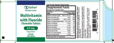 Multivitaminwith Fluoridechewable Tablets0.5 mgorange Flavor Rx Only100 Tablets (Multivitamin With Fluoride 0 5 mg 02)