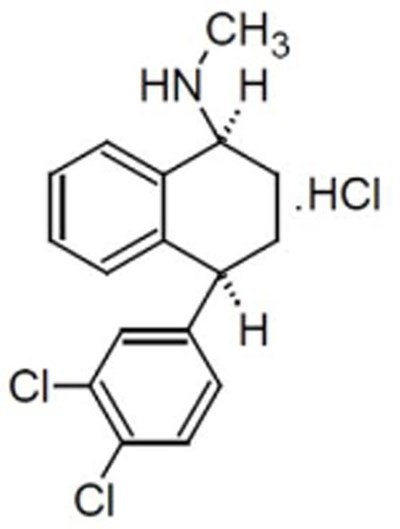 chem structure - sertraline hcl capsules 1