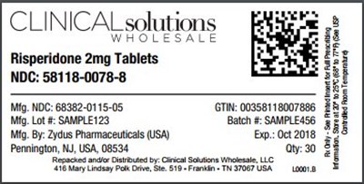 image-01.jpg Risperidone 2mg tablet 30 count blister card - image 01