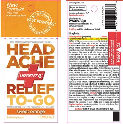 Principal Display Panel - Pouch Label - headache 01